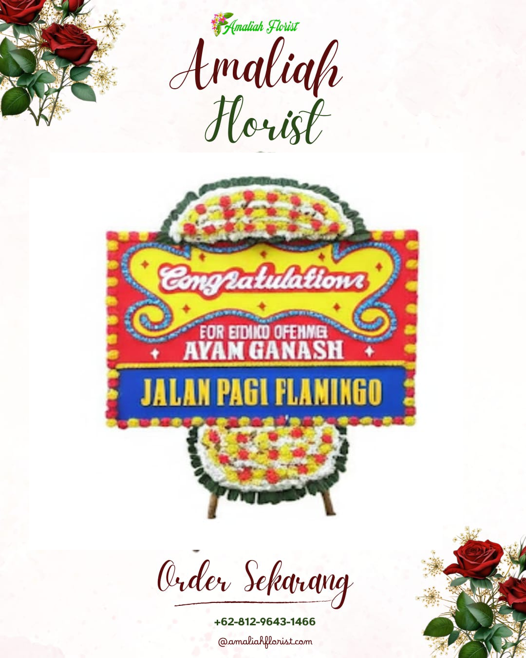 Sewa Papan Bunga Tandes